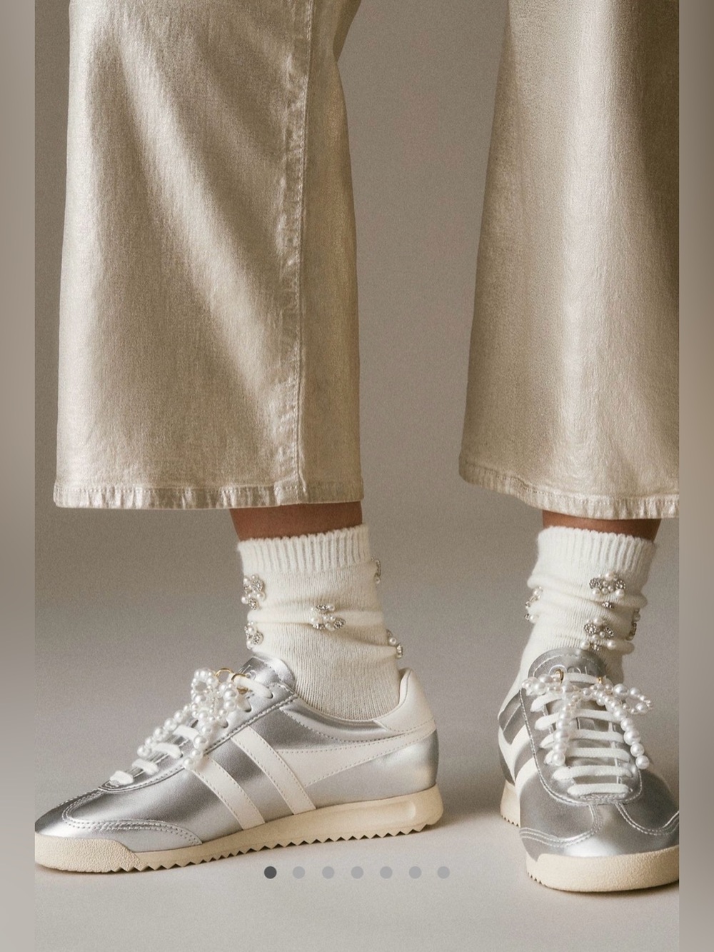 Gola Torpedo Glimmer sneaker silver / off white size 9